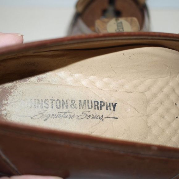 VintageJohnston &‎ Murphy Brown Leather Loafers 9.5